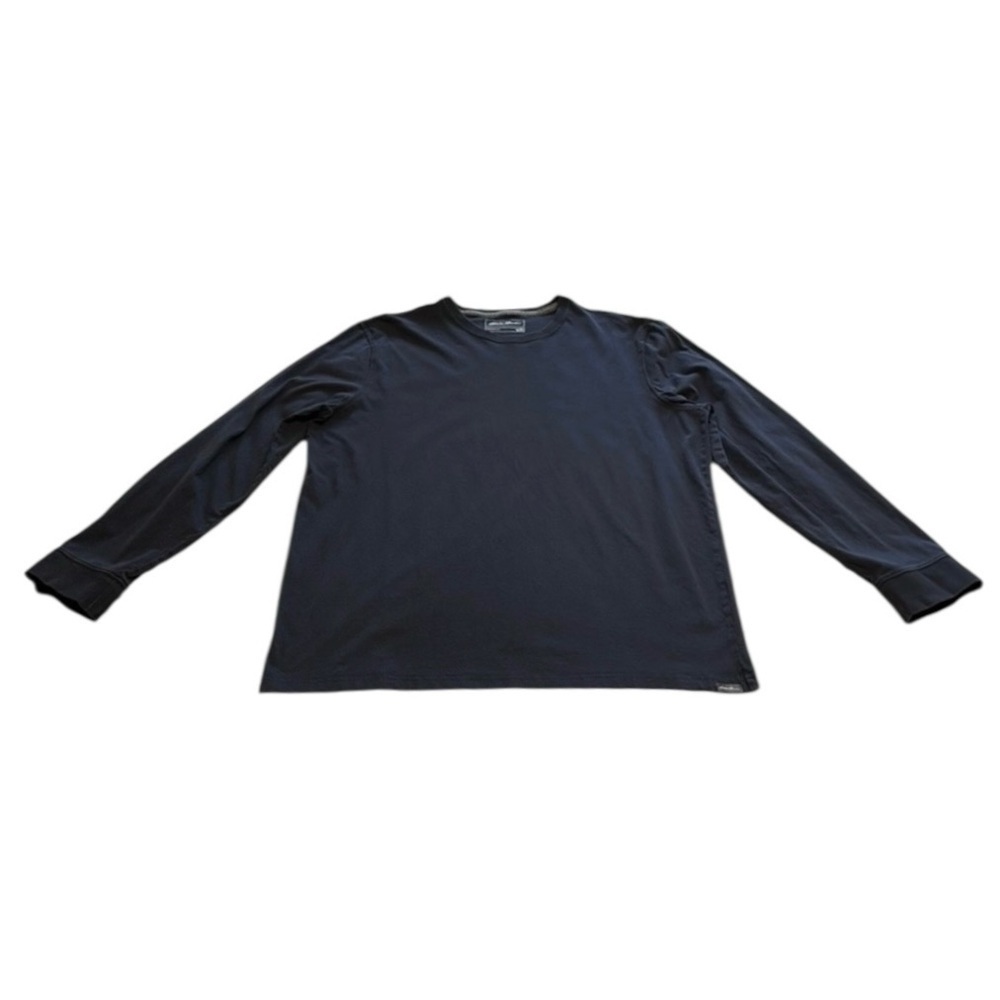 Eddie Bauer Long-Sleeve Classic T-Shirt Legend Wash 100% Cotton - Size XLT